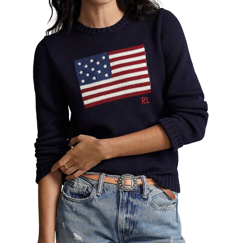 Polo Ralph Lauren
American Flag Cotton Crewneck Sweater